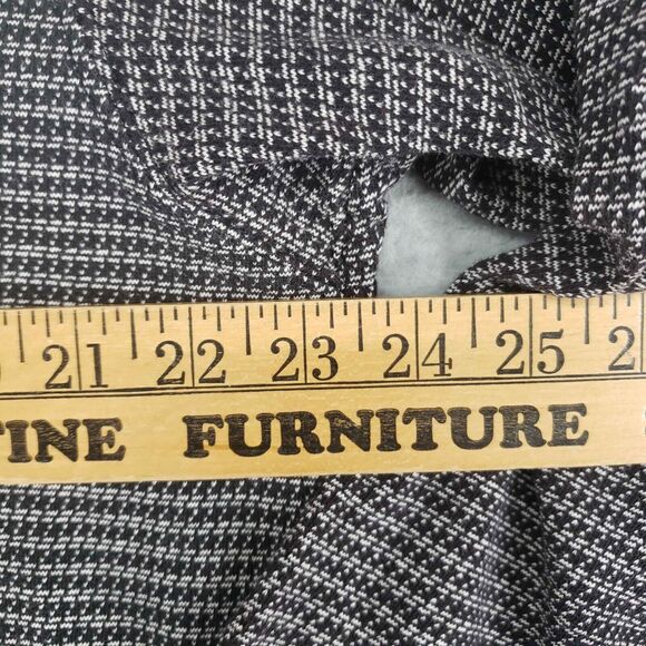 Vintage Rollin Hard Houndstooth 3/4 Sleeve Sweater Mens Large Distressed 1/4 Zip - Picture 4 of 11